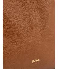 LESAC MARTINA Sac cabas en cuir Dollar cuir foncé - Sacs pour Femme - 5