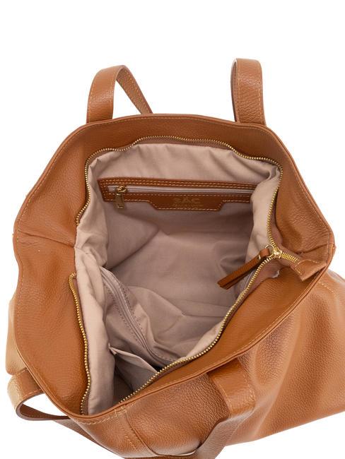 MARTINA Sac cabas en cuir Dollar cuir foncé - Sacs pour Femme
