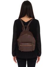 LESAC VANESSA Sac &agrave; dos en cuir Dollar moka - Sacs pour Femme - 4
