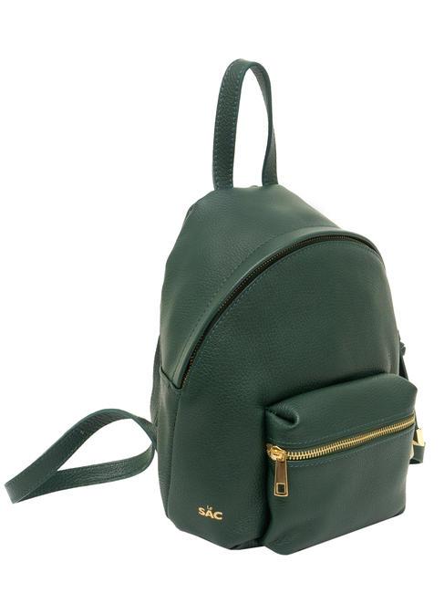 VANESSA Sac &agrave; dos en cuir Dollar vert fonc&eacute; - Sacs pour Femme