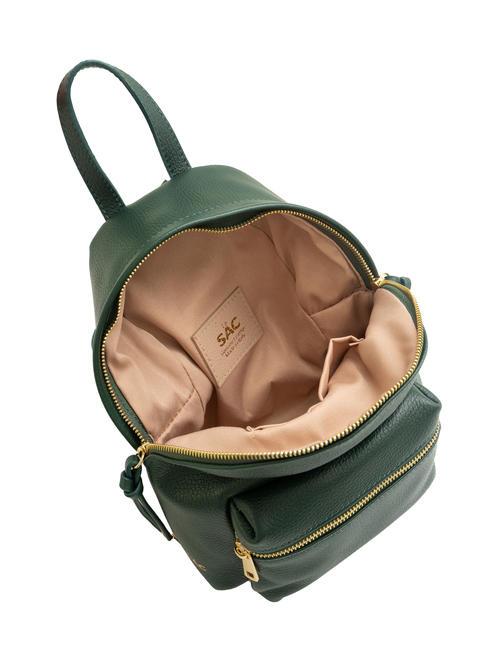 VANESSA Sac &agrave; dos en cuir Dollar vert fonc&eacute; - Sacs pour Femme