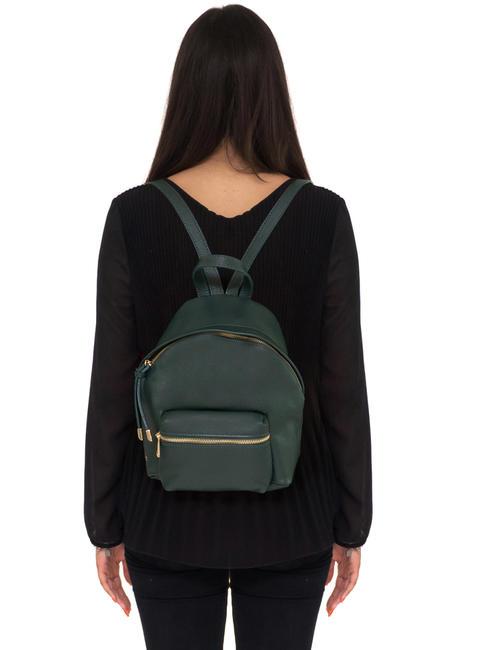 VANESSA Sac &agrave; dos en cuir Dollar vert fonc&eacute; - Sacs pour Femme