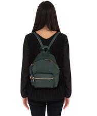 LESAC VANESSA Sac &agrave; dos en cuir Dollar vert fonc&eacute; - Sacs pour Femme - 4