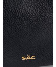 LESAC SIMONA Sac porté épaule en cuir Tris dollar nuit bleue - Sacs pour Femme - 6