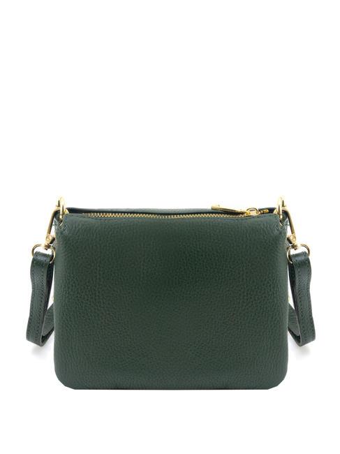 SIMONA Sac porté épaule en cuir Tris dollar vert foncé - Sacs pour Femme