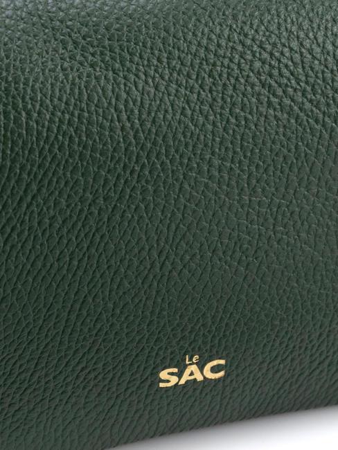 SIMONA Sac porté épaule en cuir Tris dollar vert foncé - Sacs pour Femme