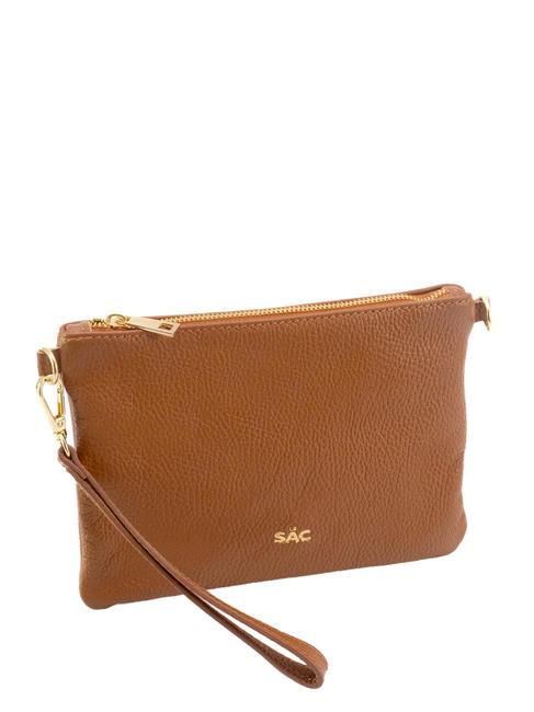 ROBERTA Pochette en cuir Dollar cuir foncé - Sacs pour Femme