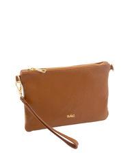 LESAC ROBERTA Pochette en cuir Dollar cuir foncé - Sacs pour Femme - 2