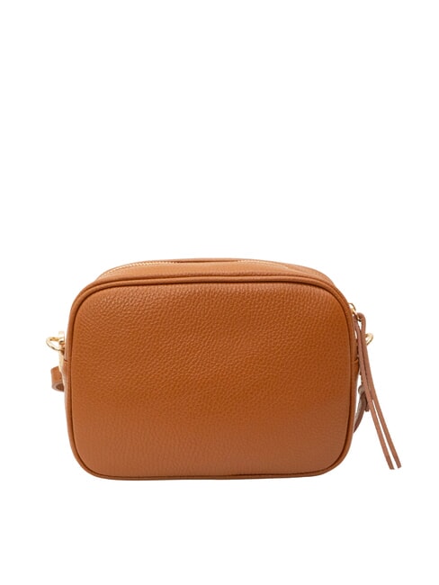 LUCIA Sac porté épaule double en cuir Dollar cuir foncé - Sacs pour Femme