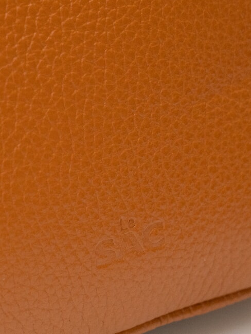 LUCIA Sac porté épaule double en cuir Dollar cuir foncé - Sacs pour Femme