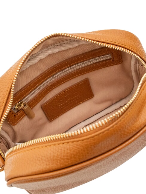 LUCIA Sac porté épaule double en cuir Dollar cuir foncé - Sacs pour Femme