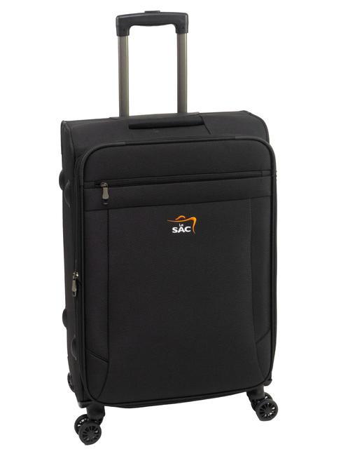 LIGHT FLY Chariot extensible moyen noir - Valises Semi-rigides