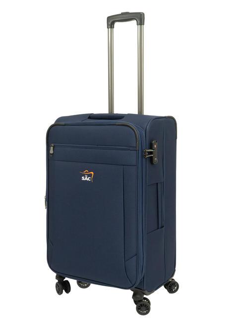 LIGHT FLY Chariot extensible moyen bleu - Valises Semi-rigides