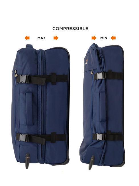 GLOBETROTTER Sac &agrave; roulettes moyen bleu - Valises Semi-rigides