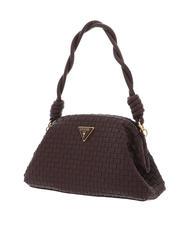GUESS LISBET Pochette tiss&eacute;e acajou - Sacs pour Femme - 2