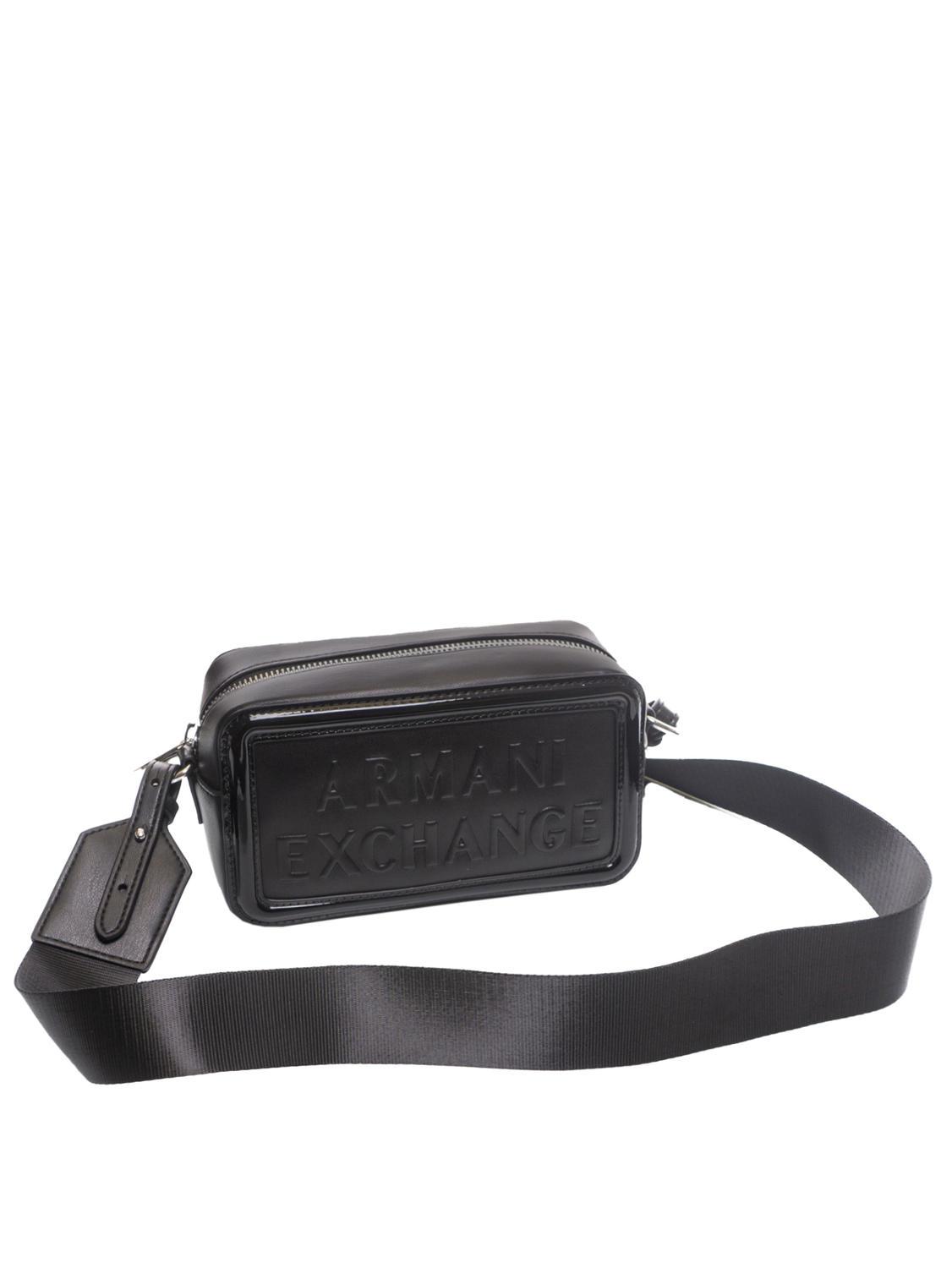 ARMANI EXCHANGE EMBOSSED Sac photo a bandouliere