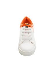 TRUSSARDI DEREK Enfant Baskets blanc/orange - Chaussures de b&eacute;b&eacute; - 3