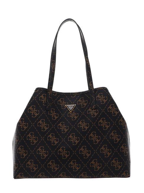 VIKKY LOGO LARGE Sac d'&eacute;paule marron - Sacs pour Femme