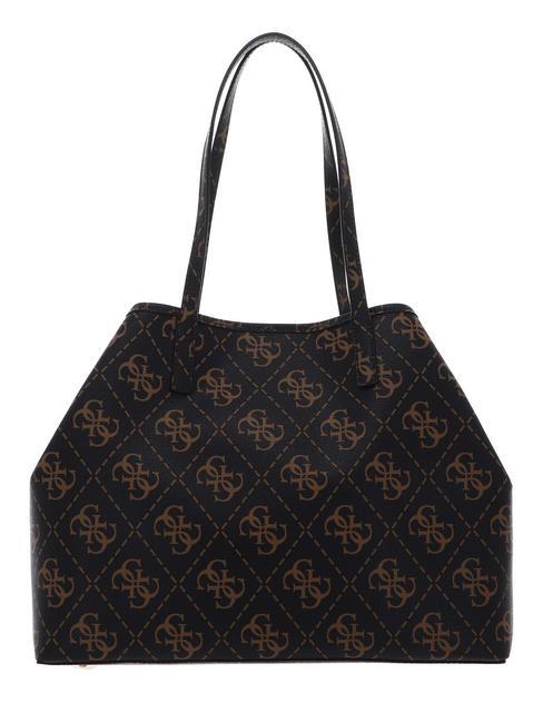 VIKKY LOGO LARGE Sac d'&eacute;paule marron - Sacs pour Femme