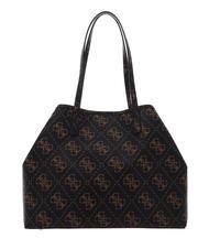 GUESS VIKKY LOGO LARGE Sac d'&eacute;paule marron - Sacs pour Femme - 3