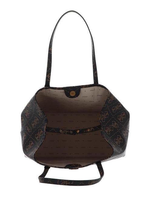 VIKKY LOGO LARGE Sac d'&eacute;paule marron - Sacs pour Femme