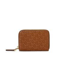 RALPH LAUREN LOGO EMBOSSED Petit portefeuille zipp&eacute; en cuir lauren tan7 - Portefeuilles Femme - 3