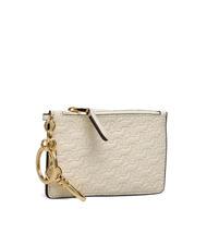 RALPH LAUREN LOGO EMBOSSED Porte-cartes en cuir avec porte-cl&eacute;s vanille6 - Portefeuilles Femme - 3