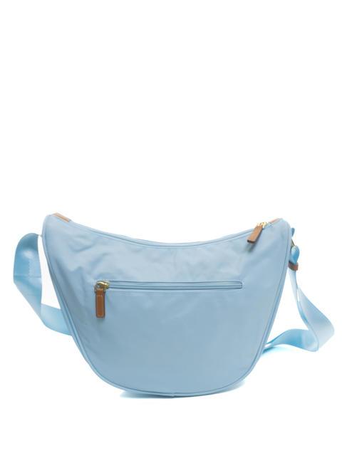 X-COLLECTION Petit sac croissant bleu ciel - Sacs pour Femme