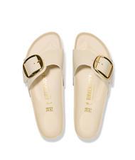 BIRKENSTOCK MADRID BIG BUCKLE Babouche en cuir verni écru brillant - Chaussures Femme - 3