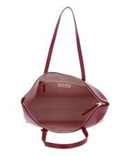 COCCINELLE GLEEN Sac shopping en cuir rouge grenat - Sacs pour Femme - 5