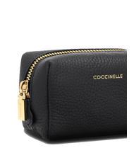 COCCINELLE TRAVEL Beaut&eacute; du cuir Noir - Pochettes & Trousses - 3