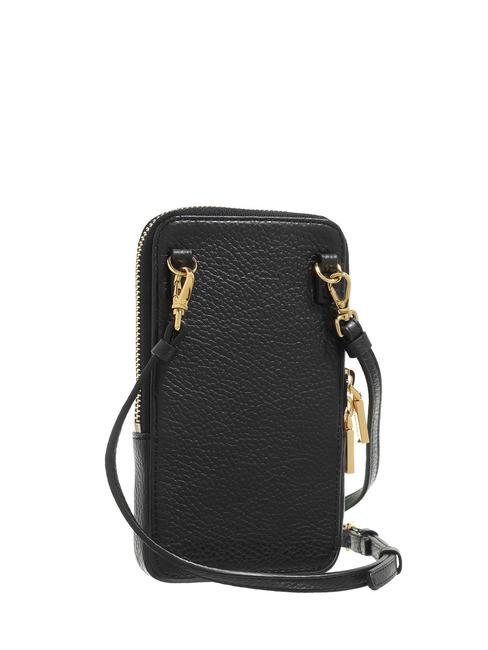 FLOR Pochette pour iPhone avec bandouli&egrave;re Noir - Sacs pour Femme