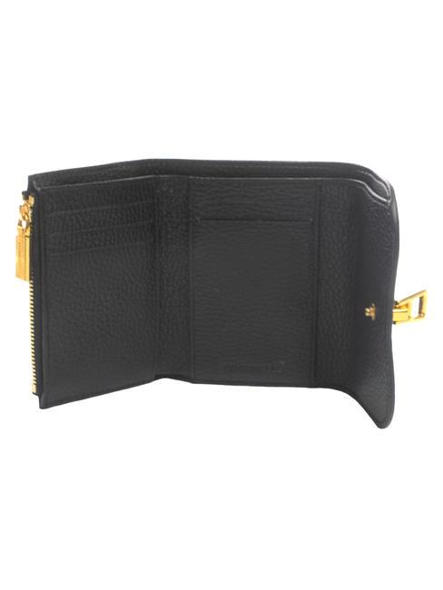 MAGIE Porte-feuille en cuire Noir - Portefeuilles Femme