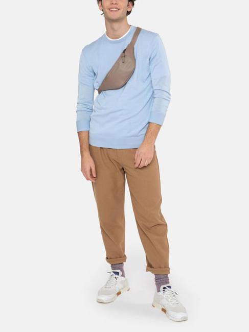 Banane Mod&egrave;le SPRINGER cuir taupe - Sacs banane