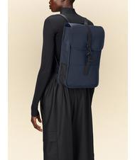 RAINS BACKPACK MINI Sac &agrave; dos &eacute;tanche marine - Sacs &agrave; dos pour l'&Eacute;cole & les Loisirs - 4