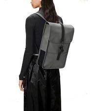 RAINS BACKPACK MINI Sac &agrave; dos &eacute;tanche gris - Sacs &agrave; dos pour l'&Eacute;cole & les Loisirs - 4
