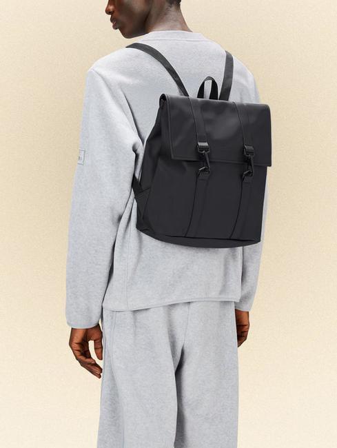 MSN BAG MINI Sac à dos étanche ville noir - Sacs à dos pour l'École & les Loisirs