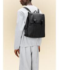 RAINS MSN BAG Sac &agrave; dos &eacute;tanche ville noir - Sacs &agrave; dos pour l'&Eacute;cole & les Loisirs - 4