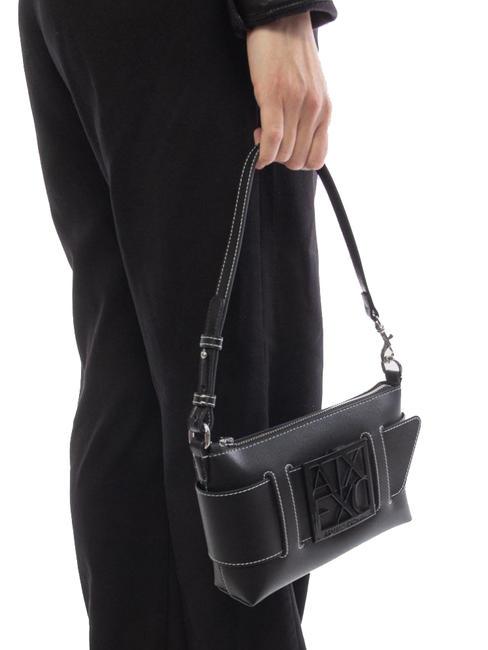 A|X BUCKLE Sac d'&eacute;paule Noir - Sacs pour Femme