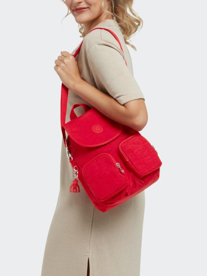 Kipling Firefly Up Convertible Sac À Dos, Sac À Bandoulière Rouge Rouge -  Achetez À Prix Outlet!