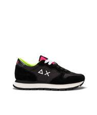 SUN68 ALLY SOLID Baskets noir/jaune fluo - Chaussures Femme - 2