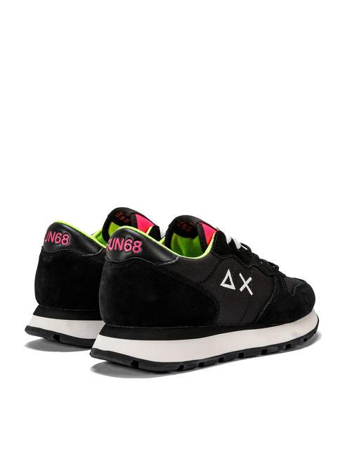 ALLY SOLID Baskets noir/jaune fluo - Chaussures Femme