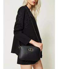 TWINSET OVAL T &Eacute;tui pour appareil photo &agrave; l'&eacute;paule noir - Sacs pour Femme - 5