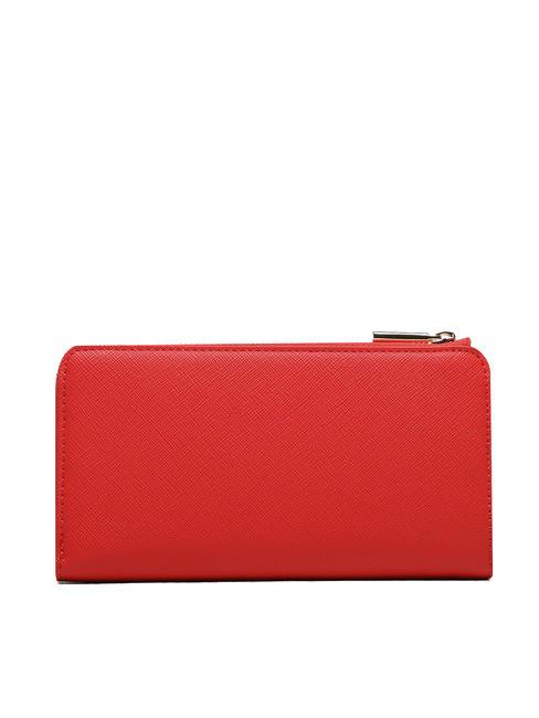 CALIWEN Portefeuille zipp&eacute; fraise - Portefeuilles Femme