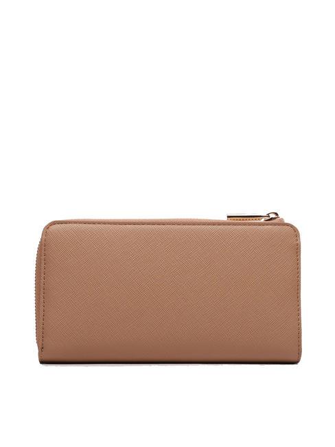CALIWEN Portefeuille zipp&eacute; chameau - Portefeuilles Femme