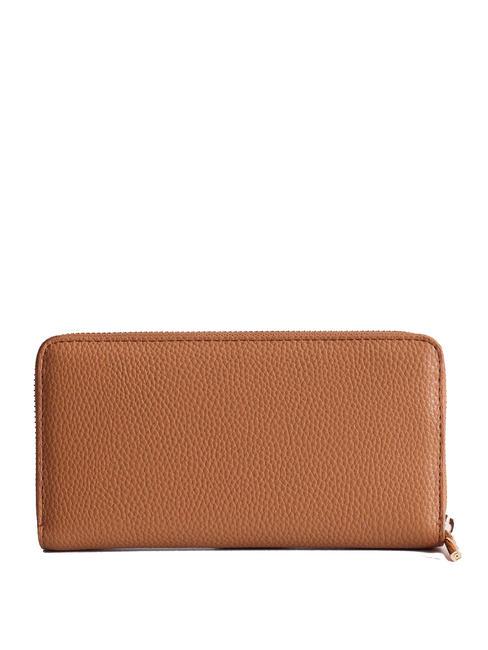 CALIWEN Grand portefeuille zipp&eacute; bonbons en bronze - Portefeuilles Femme