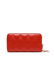 LIUJO ASTILBE Portefeuille zipp&eacute; matelass&eacute; fraise - Portefeuilles Femme - 3