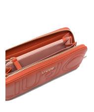 LIUJO MANHATTAN Grand portefeuille zipp&eacute; th&eacute; rouge - Portefeuilles Femme - 2