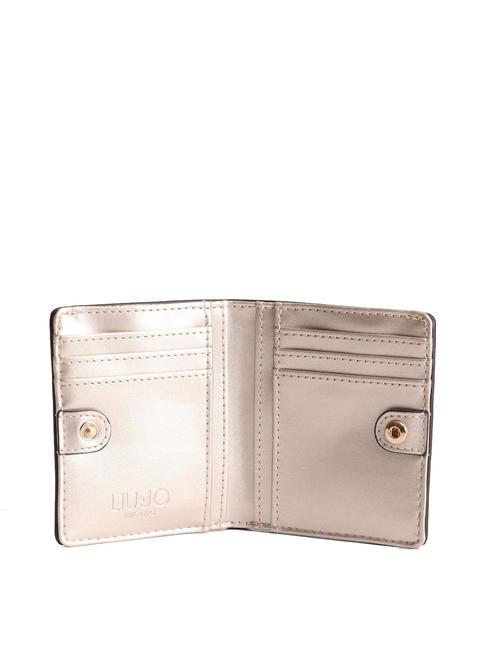 CALIWEN Mini portefeuille vertical Or clair - Portefeuilles Femme