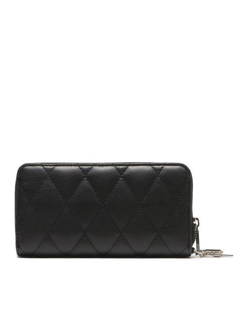 ASTILBE Portefeuille zipp&eacute; matelass&eacute; NOIR - Portefeuilles Femme